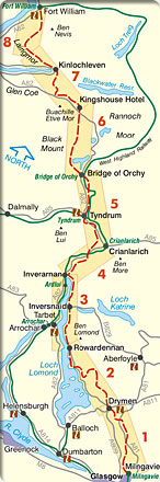 West Highland Way route